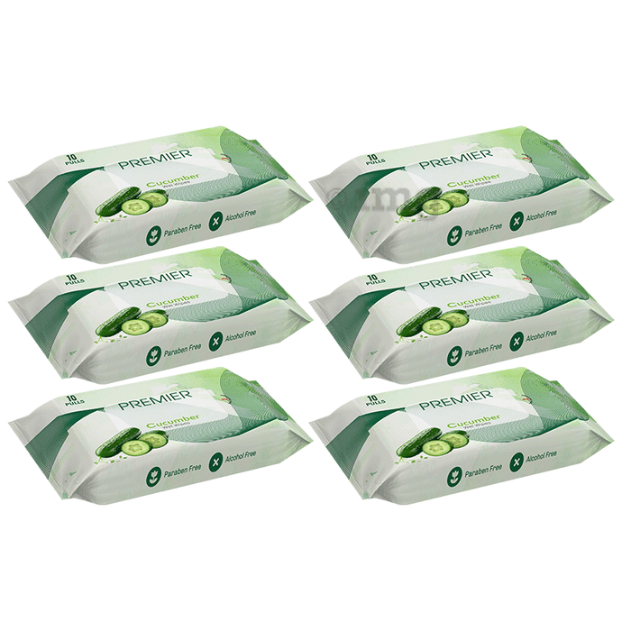 Premier Tissues Cucumber Wet Wipes (10 Each)