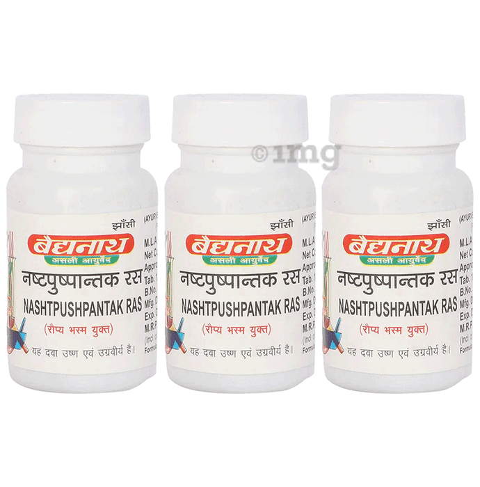 Baidyanath (Jhansi) Nashtpushpantak Ras Tablet (80 Each)