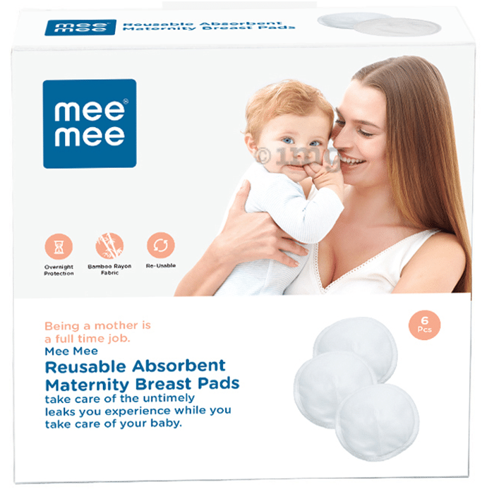 Mee Mee Reusable Absorbent Maternity Breast Pads