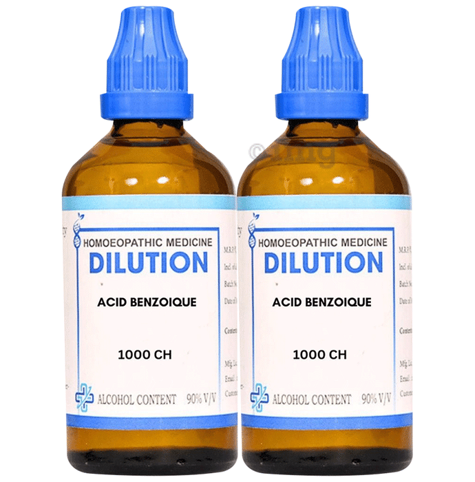 LDD Bioscience Acid Benzoique Dilution (100ml Each) 1000 CH