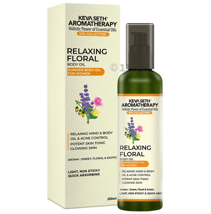 Keya Seth Aromatherapy Relaxing Floral Summer Body Oil for Women Oil
