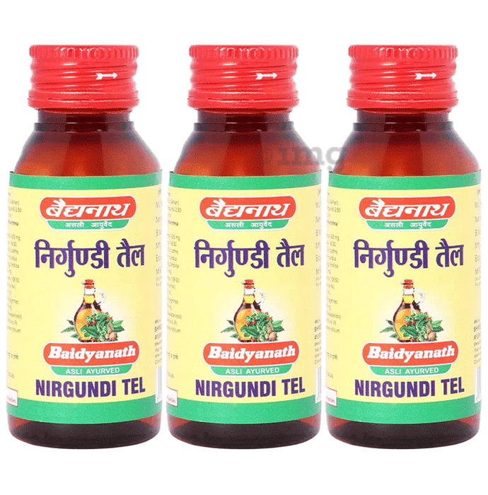 Baidyanath (Jhansi) Nirgundi Tel (50ml Each)