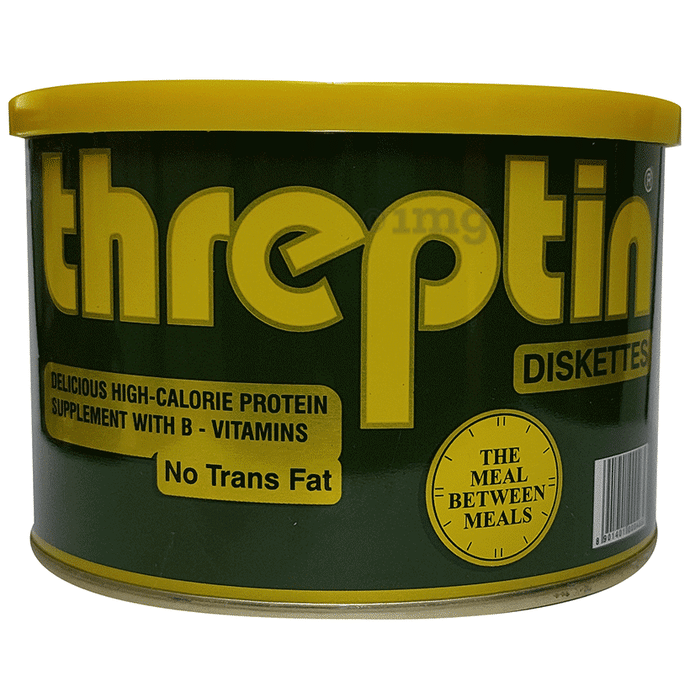 Threptin High-Calorie Protein Supplement with B-Vitamins for Hunger Pangs | Flavour Vanilla Diskette
