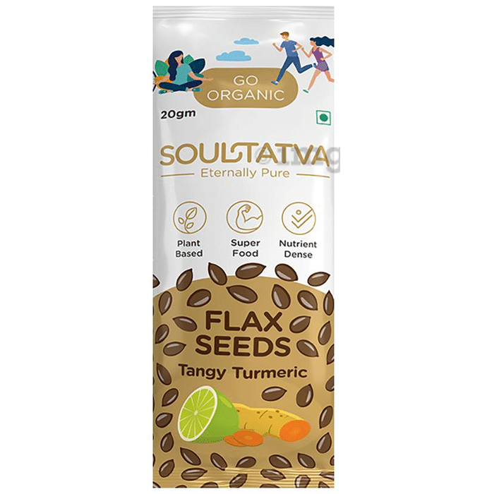 Soultatva Flax Seeds (20gm Each) Tangy Turmeric
