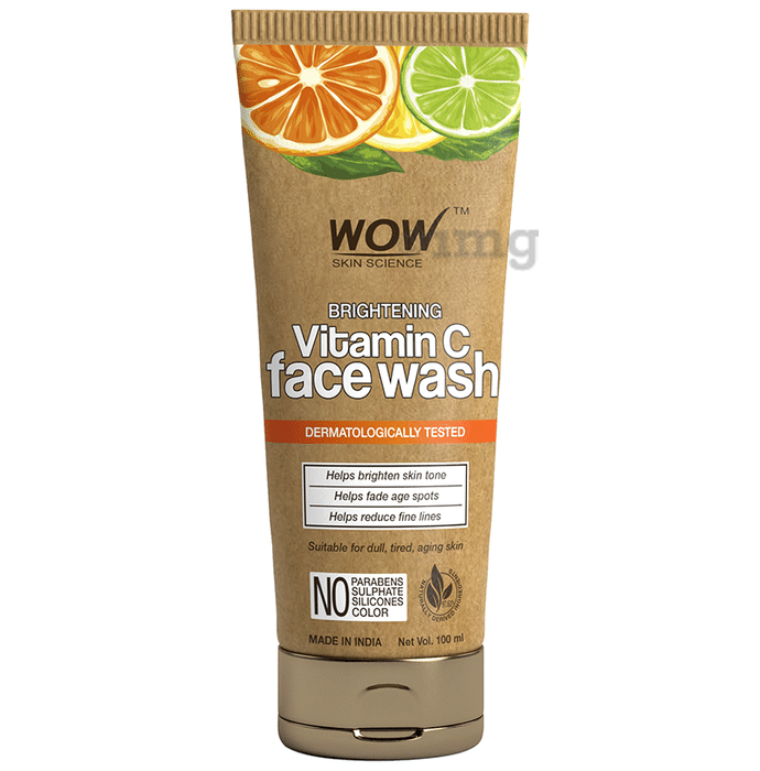WOW Skin Science Vitamin C Face Wash In Paper Tube Eco Friendly