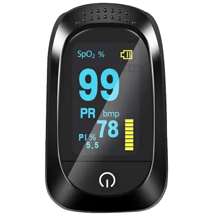 Dr.Path Fingertip Pulse Oximeter with Beep Alarm Black
