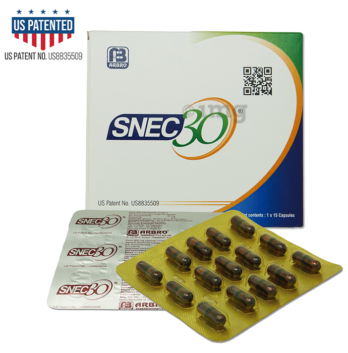 Snec 30 Liquid Turmeric Curcumin Capsule US Patent | Supports Joint, Heart & Brain Health