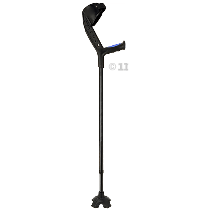 Ambygo Aluminium Elbow Crutch With Unipod Base Black Powder Coated
