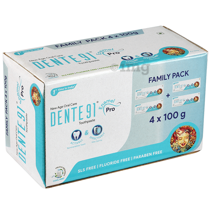 Dente 91 Cool Mint Toothpaste (100gm Each)