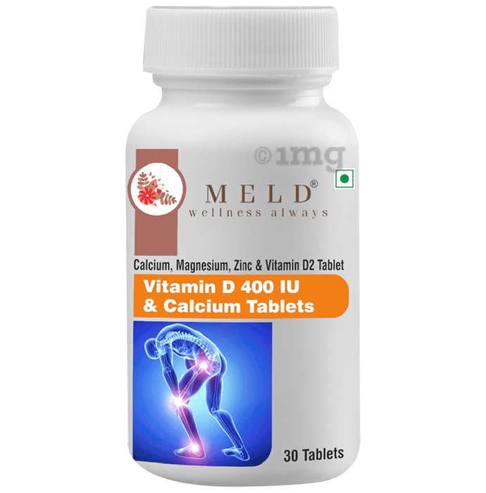 Meld wellness always Vitamin D 400 IU & Calcium Tablet