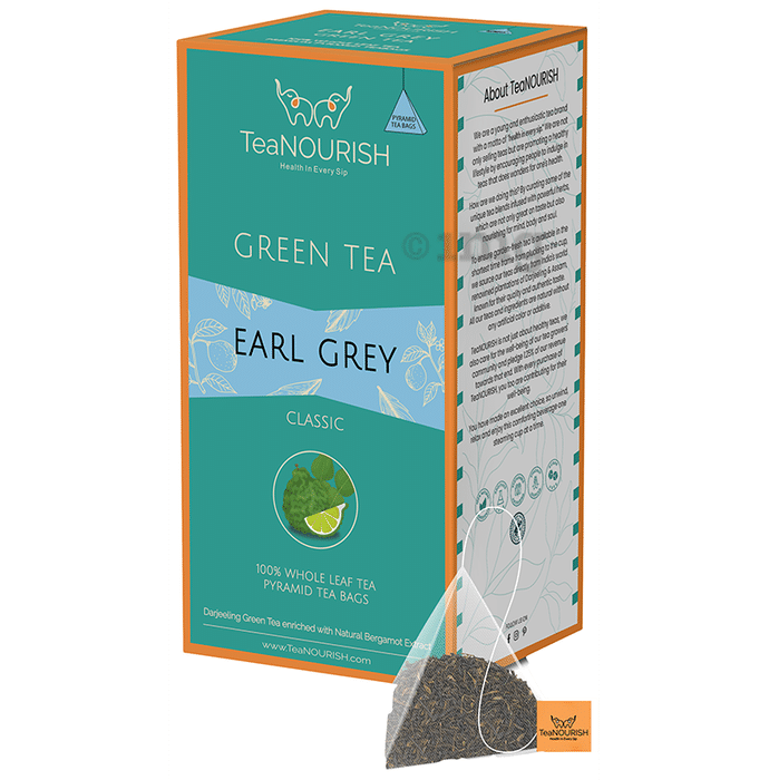 TeaNourish Green Tea Bag Earl Grey