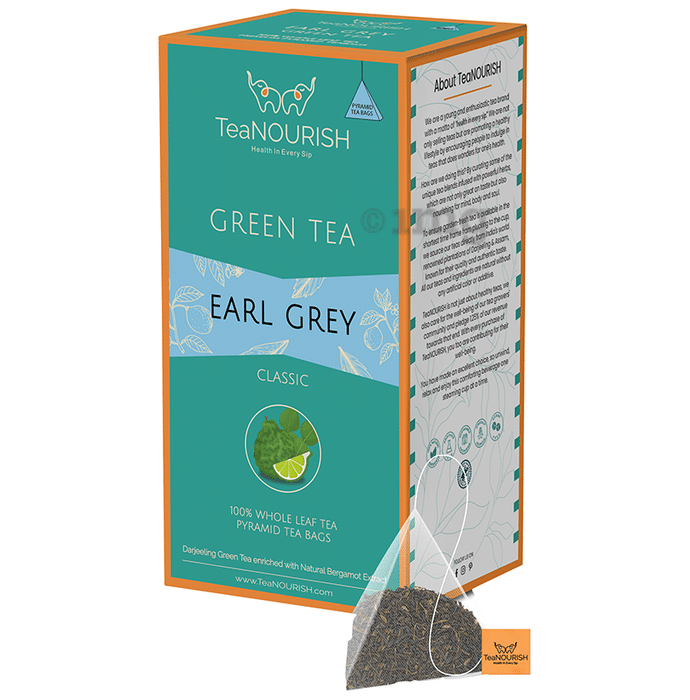 TeaNourish Green Tea Bag Earl Grey