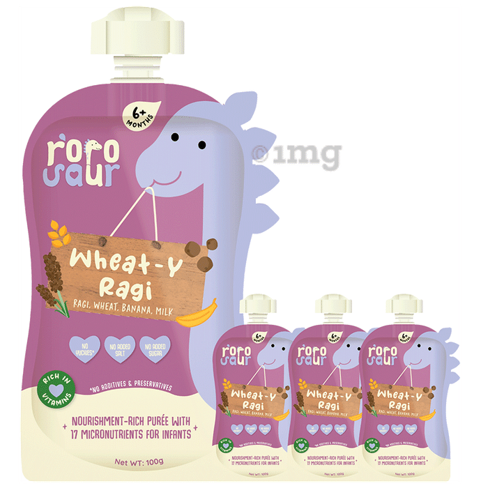 Roro Saur Nourishment-Rich Puree 6+ Months (100gm Each) Wheat-Y Ragi