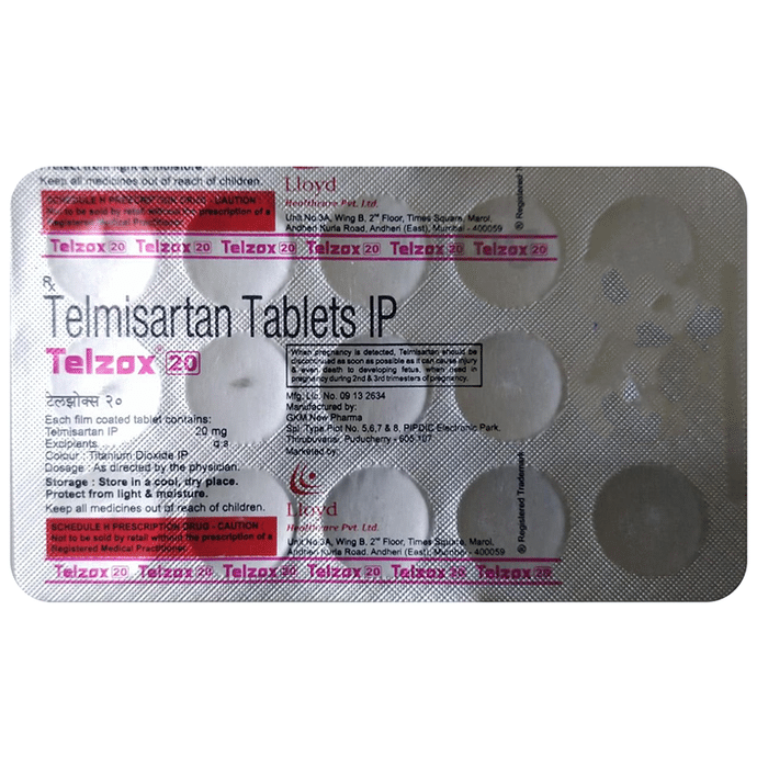Telzox 20 Tablet