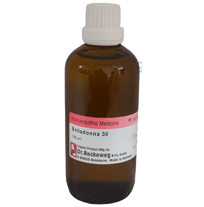 Dr Reckeweg &Co.gmbH Belladonna Dilution  (100ml Each) 30 CH