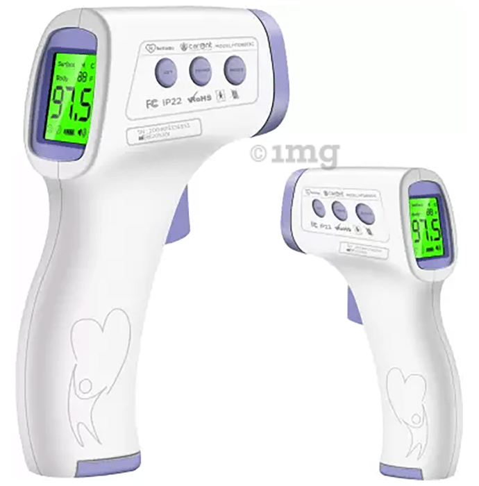 Carent HTD8813C Digital Non Contact Infrared Forehead Laser Gun Thermometer