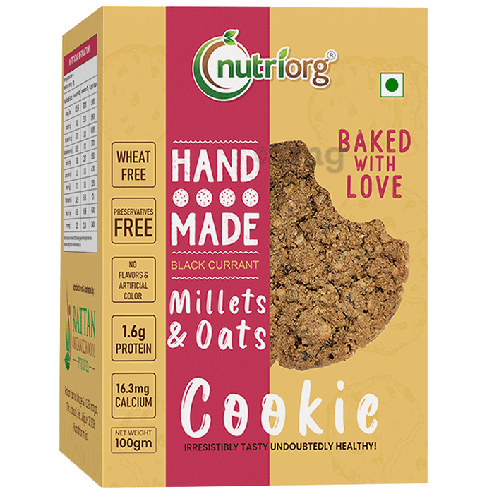 Nutriorg Black Currant Oats & Millets Cookie