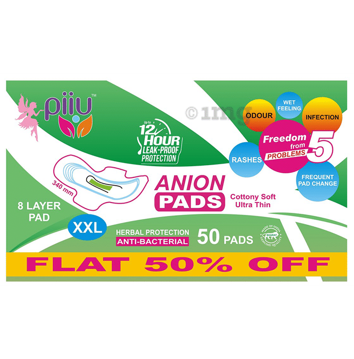 Piiu Anion Pads (50 Each) XXL