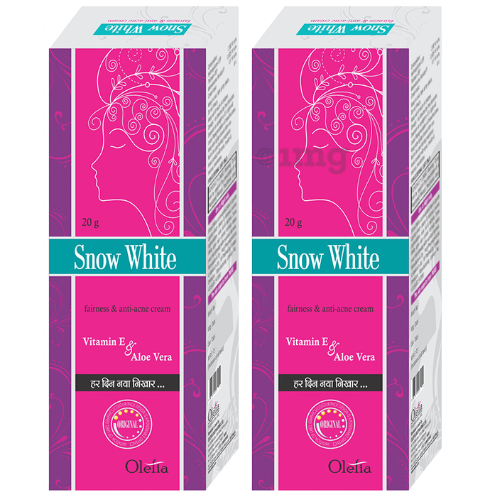 Olefia Snow White Fairness & Anti-Acne Cream (20gm Each)