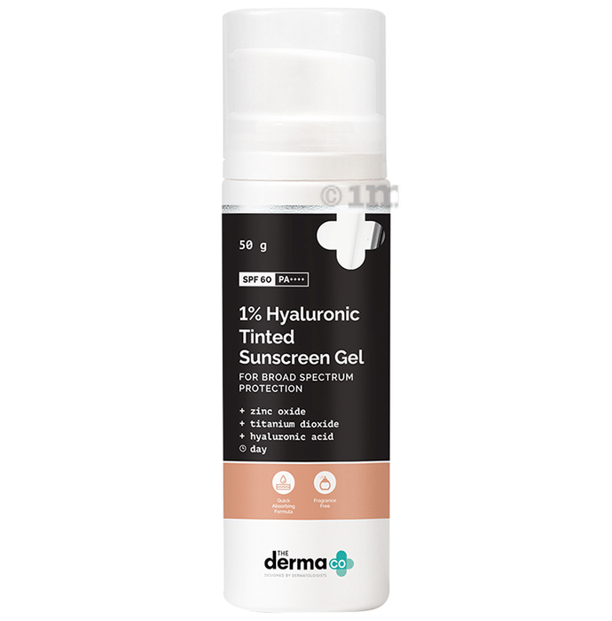 The Derma Co 1% Hyaluronic Tinted Sunscreen SPF 60 PA++++