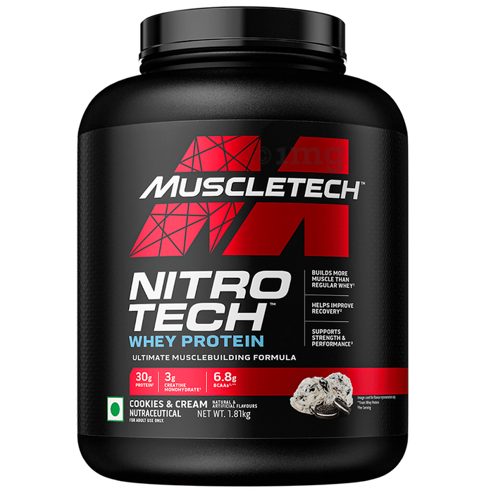 Muscletech Nitrotech Whey Protein Powder Cookies & Cream