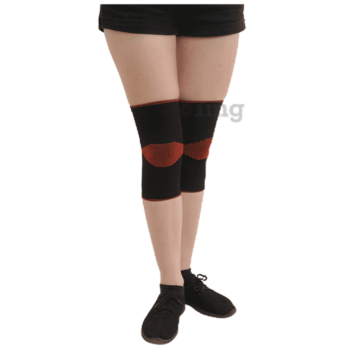 ADBZ Knee Cap Classic Stretchable and Comfortable, Knee Support For Knee Pain For Men and Women Black Large