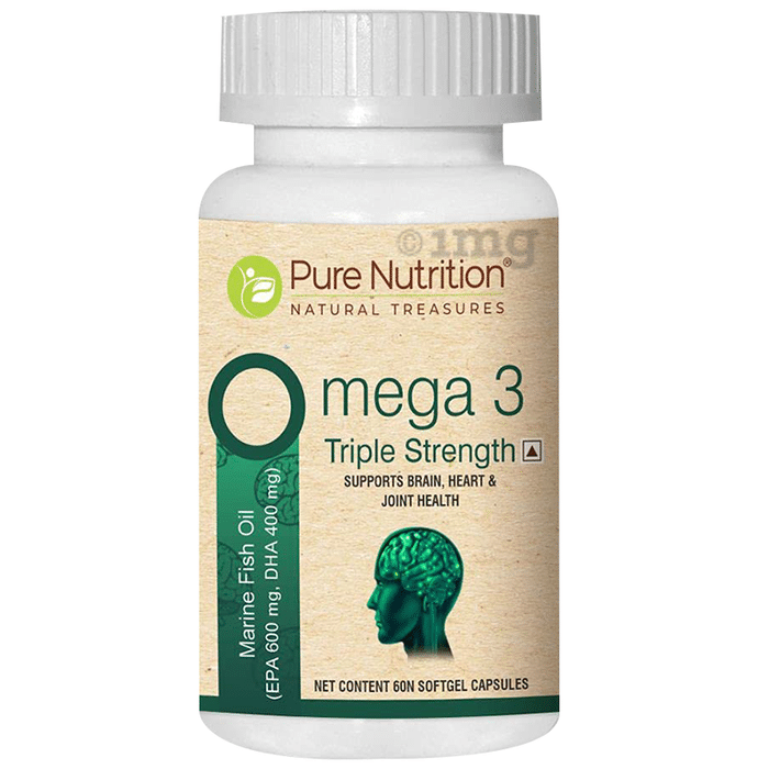 Pure Nutrition Omega 3 Triple Strength Soft Gelatin Capsule