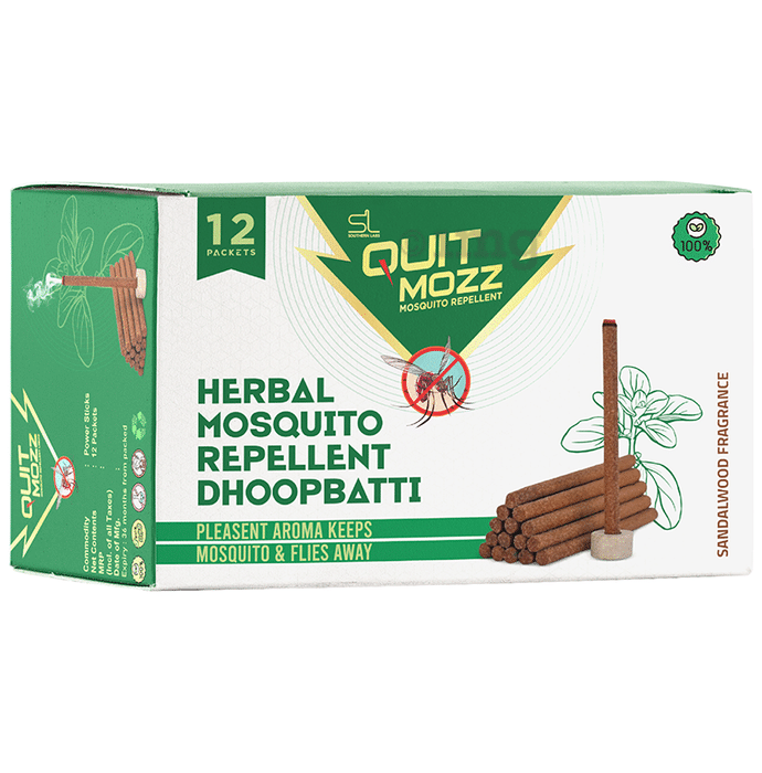 Quitmozz Natural Mosquito Repellent Incense Sticks (120 Each)