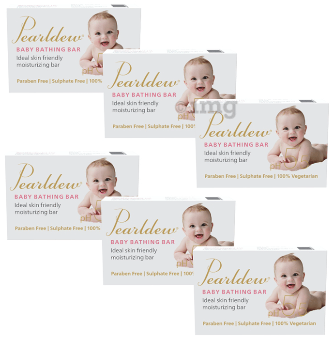 Pearldew pH 5.5 Baby Bathing Bar (75gm Each)