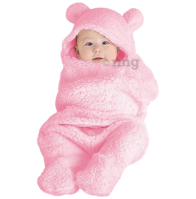 Oyo Baby Blanket Wrapper Sleeping Bag Plain Pink