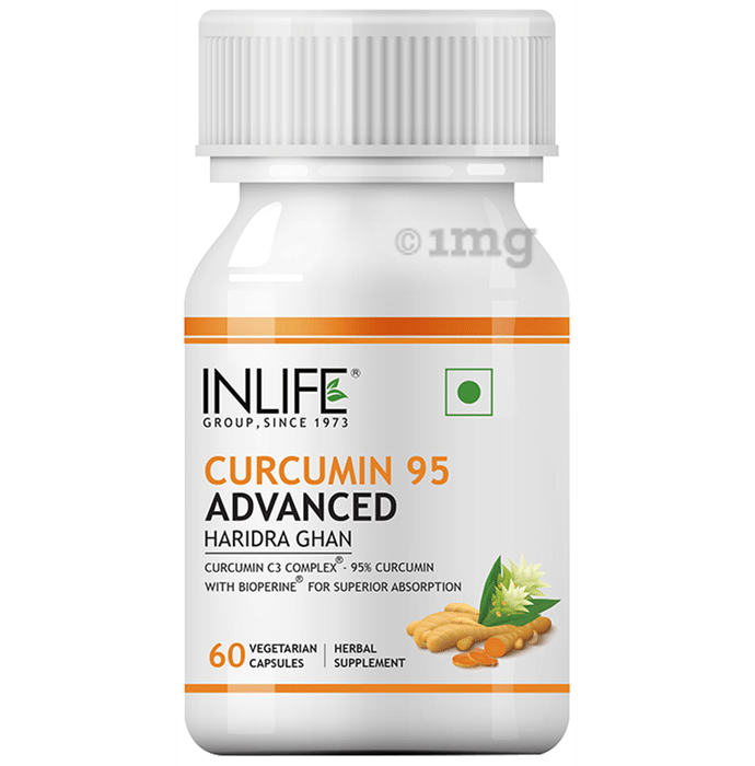 Inlife Curcumin C3 Complex (95% Curcuminoids) 500 mg Turmeric with Bioperine