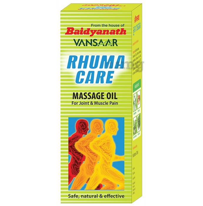 Vansaar Rhuma Care Massage Oil for Long Lasting Pain Relief|100% Ayurvedic|