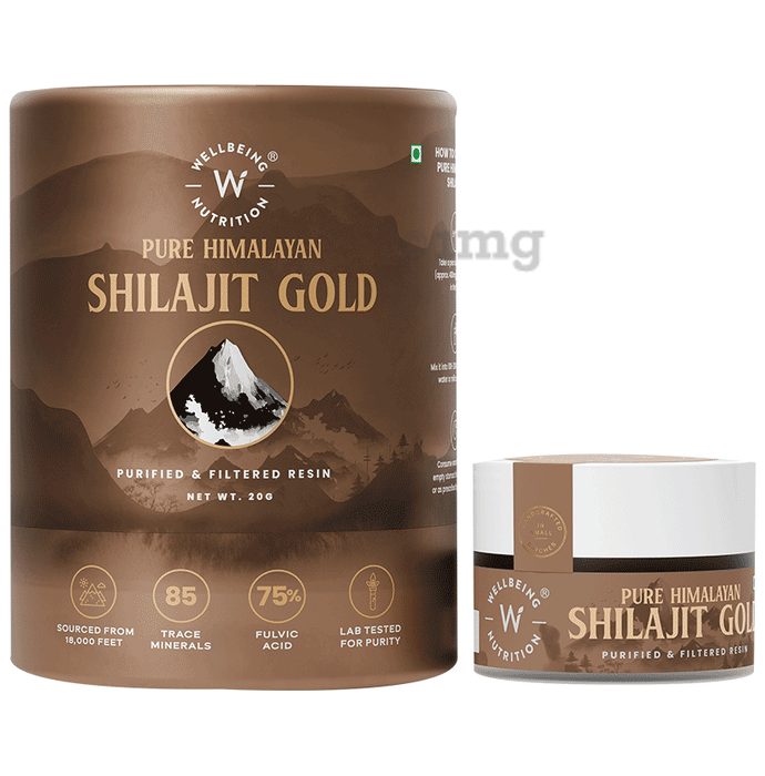 Wellbeing Nutrition Pure Himalayan Shilajit Gold Resin