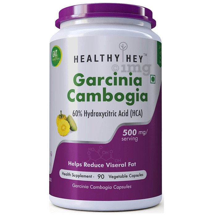 HealthyHey Garcinia Cambogia 500mg Vegetable Capsules