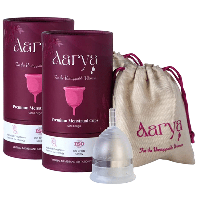 Aarya Medical Grade Silicone Reusable Menstrual Cup Large