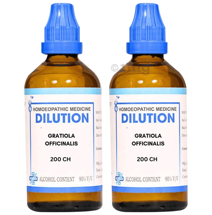 LDD Bioscience  Gratiola Officinalis Dilution (100ml Each) 200 CH