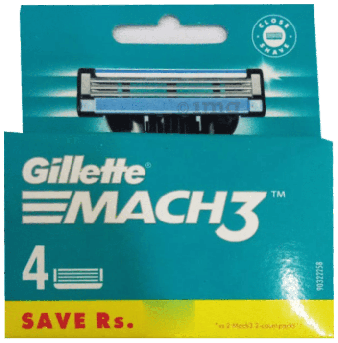 Gillette Mach 3 Shaving Razor Blades: Buy box of 4.0 units at best ...