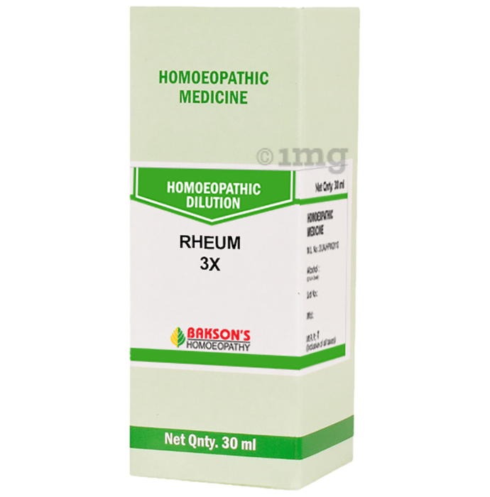 Bakson's Homeopathy Rheum Dilution 3X