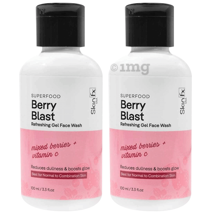 Skin Fx Berry Blast Refreshing Gel Face Wash (100ml Each)