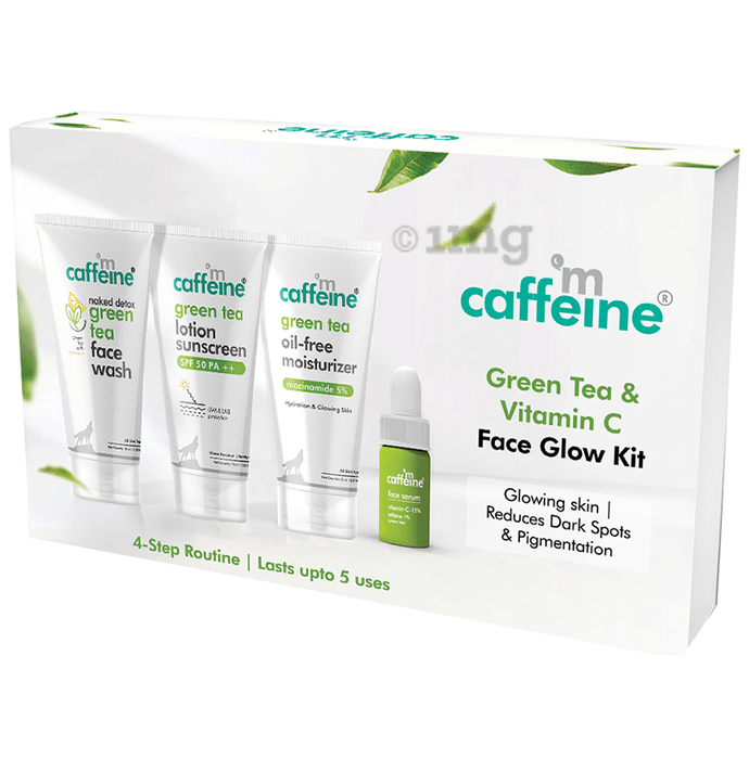 mCaffeine Green Tea & Vitamin C Face Glow Kit