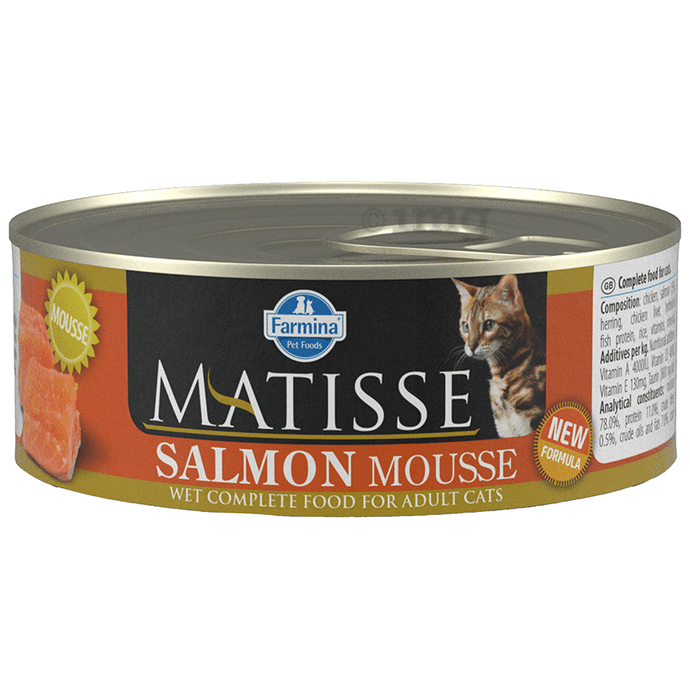 Farmina Pet Foods Matisse Mousse Wet Complete Food for Adult Cats (85gm Each) Salmon