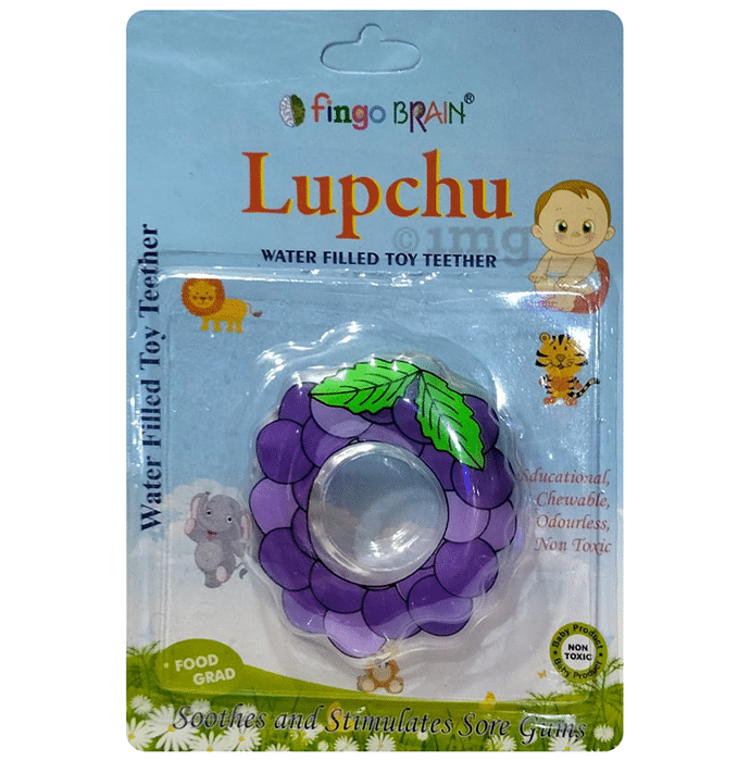 Fingo Brain Lupchu Water Filled Toy Teether Grape