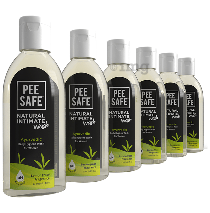 Pee Safe Natural Intimate Wash for Women (27ml Each)
