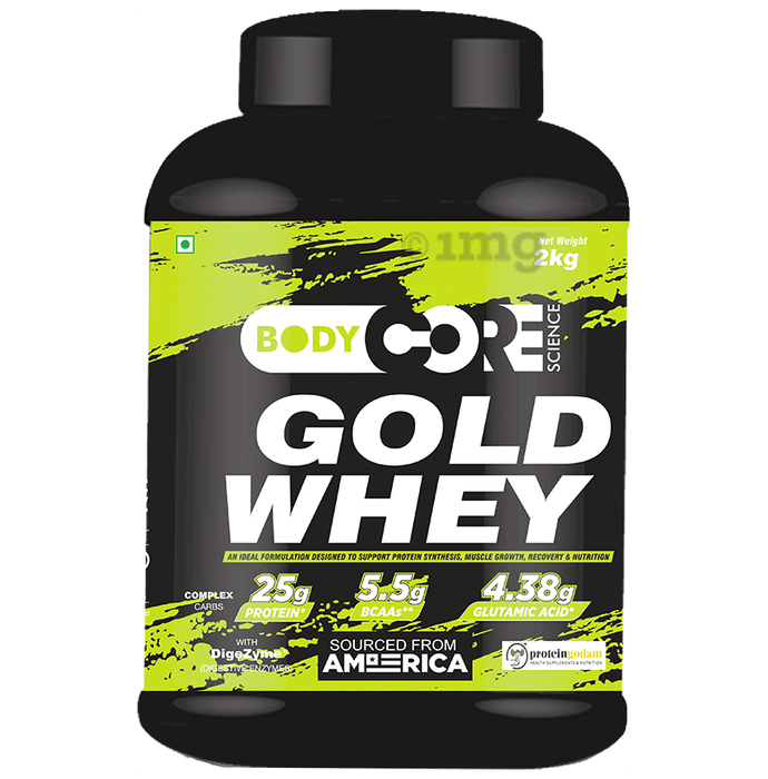 Body Core Science Gold Whey Green Powder Kesar Pista
