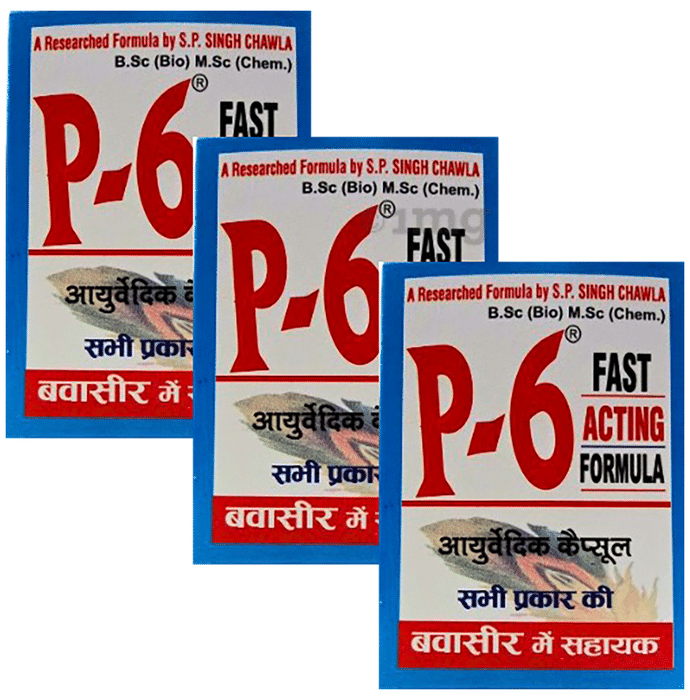 P 6 Ayurvedic Fast Acting Formula Capsule (24 Each)