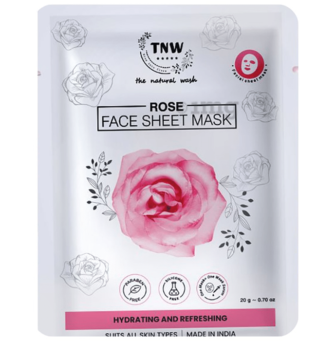 TNW- The Natural Wash Rose Face Sheet Mask