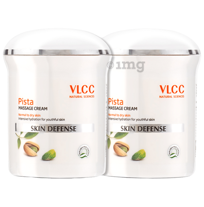 VLCC Natural Sciences Skin Defense Pista Massage Cream (50gm Each)