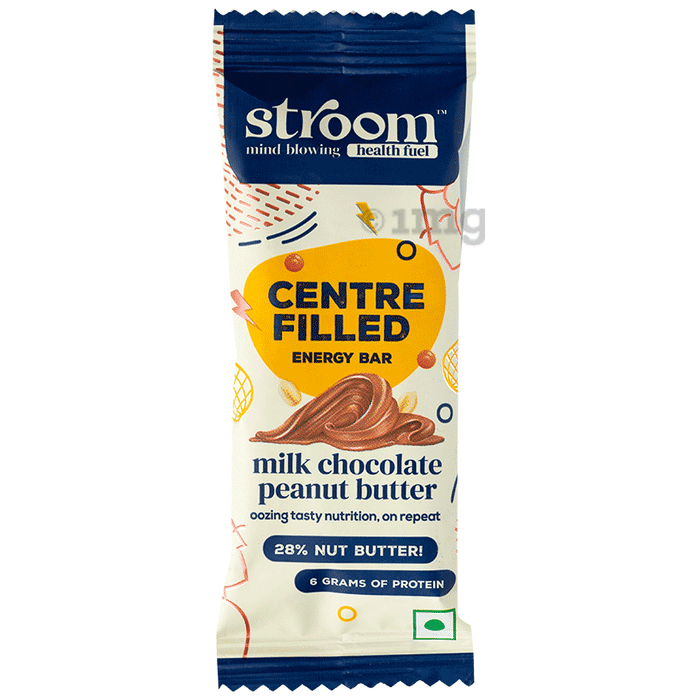 Stroom Centre Filled Energy Bar Milk Chocolate Peanut Butter