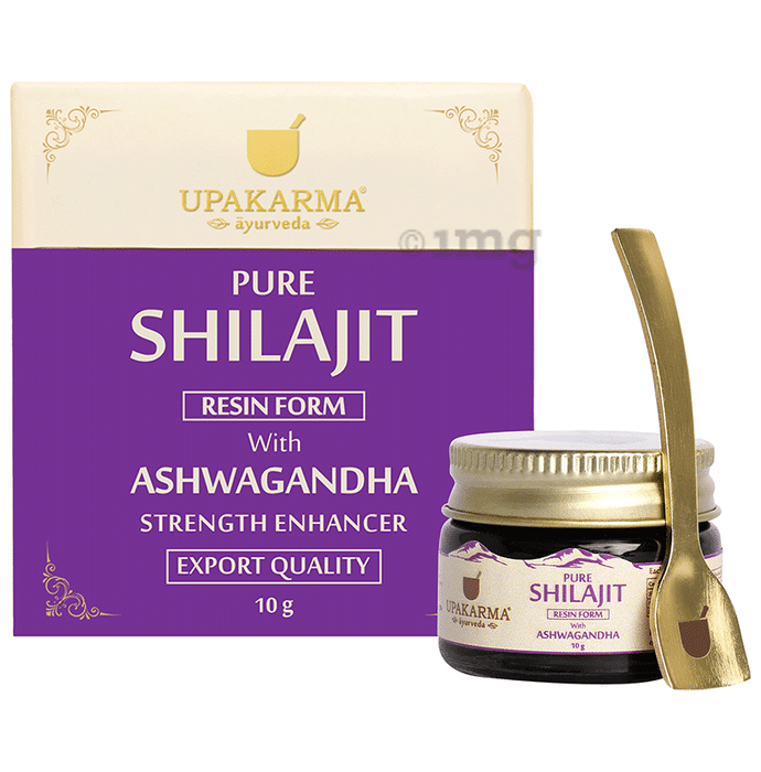 Upakarma Ayurveda Pure Shilajit Resin Form with Ashwagandha