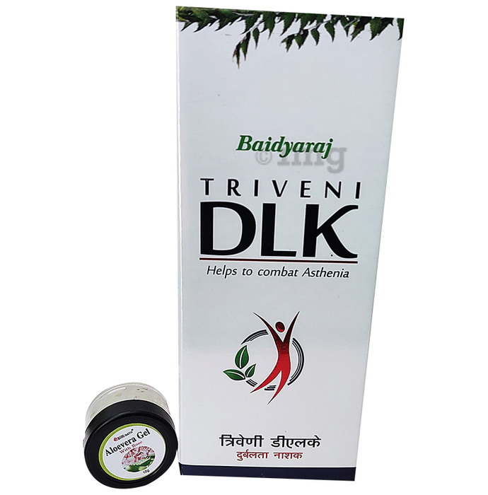 Baidyaraj Triveni DLK Syrup to Combat Asthenia with Aloe Vera Gel 10gm free